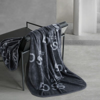 BOSS HUGO BOSS HB COAST毛毯灰色 HBMT-027S 100*140cm