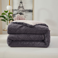 恒源祥 羊羔绒聚暖被HYX248BZ 深灰200*230CM