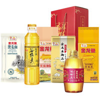 金龙鱼 吉祥如意-伴手礼盒109型(食用油米面礼盒套装800g+2600g)包装散装出货