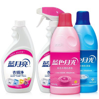 蓝月亮 洗衣衣物护理组合:衣领净500g(瓶+瓶补)+白衣色渍净600g+彩衣色渍净600g