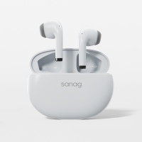 sanag 塞那蓝牙耳机入耳式运动降噪超无感延迟T81S-T81SPro-耳机-珍珠白