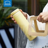 乐扣乐扣(LOCK&LOCK) 350ml立立推盖保温杯LHC3289YEL 日光黄