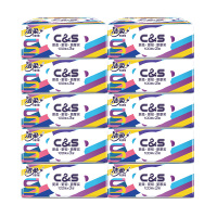 洁柔(C&S) 订制炫彩系列抽纸 195*123(100抽3层*10包)散装