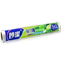 妙洁(MIAOJIE) 保鲜膜免刀撕家用经济装25*50米