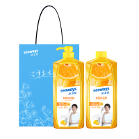 水卫仕(SHUIWEISHI) 洗洁精S04带泵头1.35kg/瓶x2