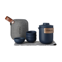 FORUOR 陶趣旅行茶具(墨蓝)FU-HJK909
