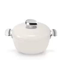VELOSAN 鹅卵石不粘汤锅 VE00601 24CM 白色