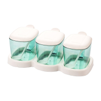 茶花(CHAHUA) 塑料调味套装3组-B25002绿色