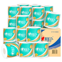 心相印(Mind Act Upon Mind) 心柔系列4层加厚180克有芯卷纸家用27卷整箱 BT810(新疆专供)