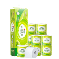心相印(Mind Act Upon Mind) 云感系列四层加厚立体压花110克12粒卷筒卫生纸BT5312(新疆专供)