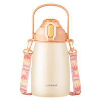 乐扣乐扣(LOCK&LOCK) 1L家用品墩墩大肚保温杯橙LHC3311ORG