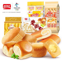 盼盼 大礼包零食休闲下午茶小面包瑞士卷老面包小吃混装糕点散装组合礼包(共695g)