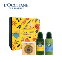 欧舒丹(L'OCCITANE)马鞭草沐浴3件套(马鞭草沐浴露50ml+马鞭草润肤露50ml+马鞭草香皂50g)