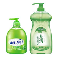 蓝月亮 茶清洗洁精1kg*1+芦荟洗手液500g×1