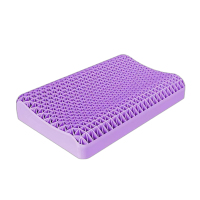 翼眠 深睡格子TPE无压枕(波浪款)