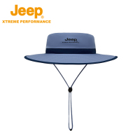 Jeep吉普防晒渔夫帽透气户外P3130789M0456浅蓝 均码(58-60cm)