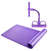 凯速(Kansoon) EA030+KA54 加厚防滑环保瑜伽垫拉力器 健身套装紫色