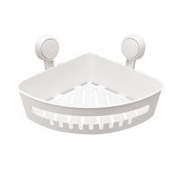 太力(TAILI) 浴室吸盘真空免打孔挂墙收纳架三角形*1白色