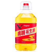 小窝厘 鹰唛食用油 压榨一级浓香花生油5L(透明装)