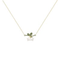 梵高(VAN GOGH)铃兰系列三叶两朵小清新可爱百搭项链VGN1193