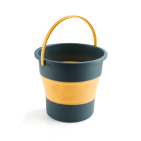 徽羚羊 便携式旅行折叠桶硅胶水桶10L 展开高27CM(中号)HLY-ST-008蓝色