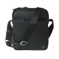 CERRUTI 1881 汉密尔顿系列黑色斜挎包NTR711A黑色