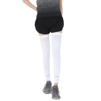 zauo 冰丝防晒腿套 白色