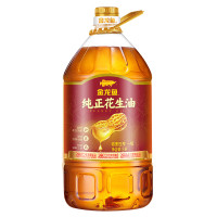 金龙鱼 纯正花生油5L 物理压榨一级 炒菜食用油家用大桶油 1桶(起订量:200)