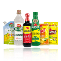 海天 多味出彩调味料组合(蚝油520g+生抽500mL+白醋800mL+淀粉200g+拌饭酱20g+鸡精40g)