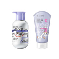 三个魔发匠 二硫化硒控油去屑洗发水400ML+送控油洗发水180ML