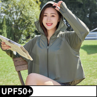 小窝厘 趣游帮 S-2305黑科技多功能冰丝防晒衣 浅灰色/军绿色 均码(款式随机)