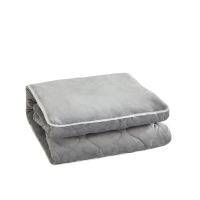 恒源祥 HYX046ZX酥肤绒靠垫被-大地灰靠垫40*40cm 打开100*150cm