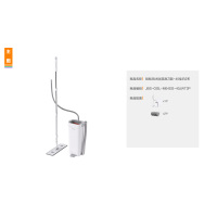 佳帮手 刮刮乐M04双刮刀款 40cm佳白2布(桶:225*160*500mm拖把:405*120*1350mm)