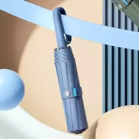 乐扣乐扣(LOCK&LOCK) 家用品商务环扣自动伞烟雨蓝23寸*10K ETM880BLUFU