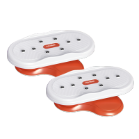 凯速 分体式磁疗双轴承扭腰盘KA63橘白色