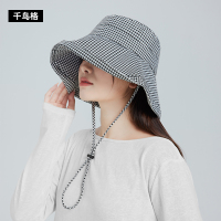 zauo 防晒渔夫帽千鸟格版