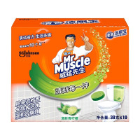 威猛先生(Mr Muscle) 洁厕宝自动冲洗洁厕块(清新柠檬)10块装*2盒