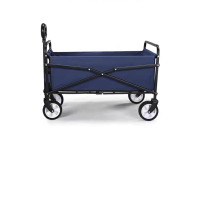 蕐小貝 多功能可折叠小拖车营地车 72*45*30cm 藏青色