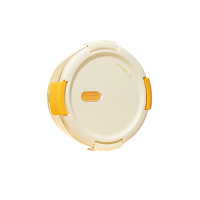 物生物 知味玻璃饭盒双分格950ml生椰白+餐具