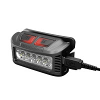 奈特科尔 轻量级nu10高显色红白光源115流明泛光usb直充工作头灯