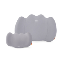 佳奥(JAGO) 黑骑士车用头枕、腰垫套装231302J0100MB6+ 231202J0100MB6中灰色