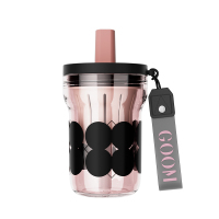 GOOM格沫 缤纷轻饮杯GM-24SS-S7480mL酷莓黑