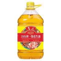 鲁花 香味家族5S 压榨一级花生油 5L