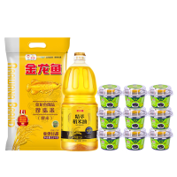 金龙鱼鹰金钱 粮油礼盒I款4.1kg 员工团购春节送礼
