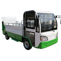 小窝厘物业小区电动尾板车垃圾清运车 小型四轮8桶垃圾车