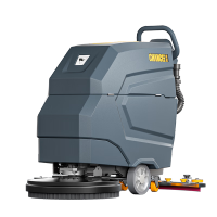 橙犀 M60手推式商用洗地机工业洗地医院超市商场候车厅拖地机工厂用电动地面擦地机 锂电自走款