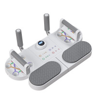 英辉(INVUI)俯卧撑支架训练器多功能家用 计数计时款+拉力绳 白色