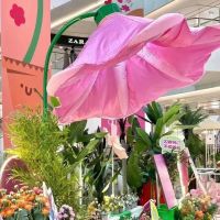 小窝厘 网红感应气模开合花朵灯互动开花路灯商场景区装饰暖场道具摆件 牵牛花款