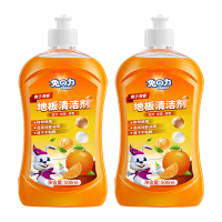 兔之力 地板清洁剂橙子清香500ml *2瓶