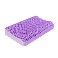 翼眠 深睡格子TPE无压枕-(波浪款)